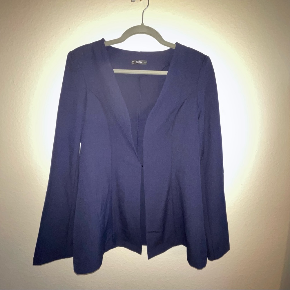 Shein Blue Long Sleeve Blazer!